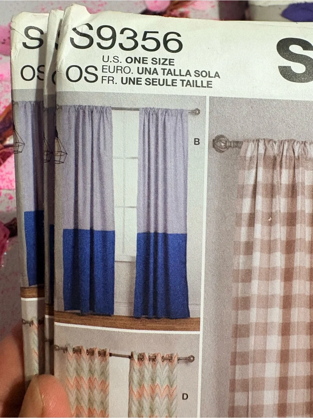 BN UNCUT SIMPLICITY 9356 OS SEWING PATTERNS CURTAINS
